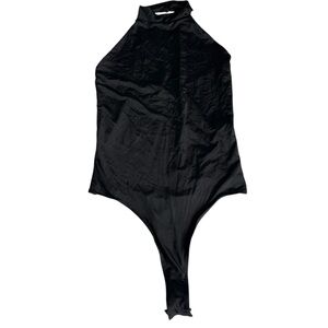 Zara Black‎ High Neck Low Back Sleeveless Bodysuit Women’s Size Medium